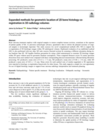 Expanded methods for geometric location of 2D bone histology co-registration in 3D radiology volumes