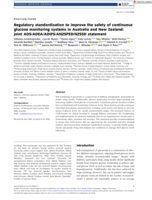 Regulatory standardisation to improve the safety of continuous glucose monitoring systems in Australia and New Zealand: joint ADS/ADEA/ADIPS/ANZSPED/NZSSD statement