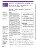 Neonatal encephalopathy mortality rate in Aotearoa, New Zealand: review of national data 2010-2020