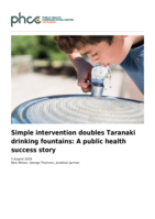 Simple intervention doubles Taranaki drinking fountains: A public health success story
