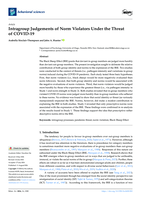 Intragroup Judgements of Norm Violators Under the Threat of COVID-19