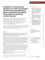Evaluation of a virulence gene repertoire as a means to investigate the role in the causal pathway to death of Escherichia coli isolated from postmortem specimens, northern Tanzania