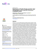 Experiences of Pacific Peoples and their 'āiga/kāinga/kāiga/vuvale living with Parkinsons: A qualitative study