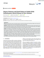 Dietary Patterns and Food Choices of Adults With Inflammatory Bowel Disease in New Zealand