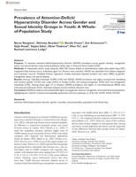 Prevalence of Attention-Deficit/Hyperactivity Disorder Across Gender and Sexual Identity Groups in Youth: A Whole-of-Population Study