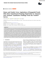 Home and Family Lives: Aspirations of Rangatahi/Youth Who Have Experienced Housing Deprivation in Aotearoa New Zealand—Qualitative Findings From the Youth19 Survey