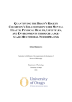 Quantifying the brain's role in cognition's relationships with mental health, physical health, lifestyles, and environments through large-scale multimodal neuroimaging