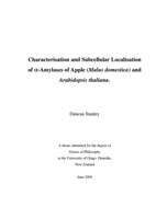 Characterisation and subcellular localisation of α-amylases of apple (Malus domestica) and Arabidopsis thaliana