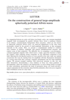 On the construction of general large-amplitude spherically polarised Alfven waves