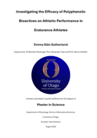 Investigating the Efficacy of Polyphenolic Bioactives on Athletic Performance in Endurance Athletes