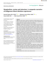 Marginalism, racism and tokenism: A composite narrative of Indigenous Māori dietitian experiences