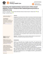 Evaluating the implementation and structure of the annual diabetes review in Aotearoa New Zealand general practices: a national survey
