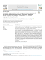 Zinc and B6 supplementation for the management of acute symptoms of self-reported generalized anxiety: a pilot double blind randomised placebo-controlled trial, including an exploration of a potential kryptopyrrole urinary biomarker