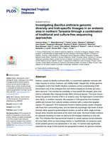 Investigating Bacillus anthracis genomic diversity and trait-specific lineages in an endemic area in northern Tanzania through a combination of traditional and culture-free sequencing approaches