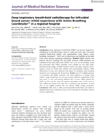 Deep inspiratory breath-hold radiotherapy for left-sided breast cancer: Initial experience with Active Breathing Coordinator™ in a regional hospital