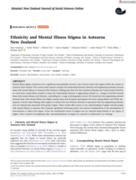 Ethnicity and Mental Illness Stigma in Aotearoa New Zealand