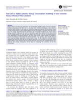 Fuel cell vs. battery electric: Energy consumption modeling of zero emission heavy vehicles in New Zealand