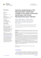 Genomic epidemiology of the Mycobacterium tuberculosis complex in Fiji reveals community transmission and human Mycobacterium bovis infection