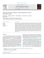 Achieving food waste reduction in aged residential care with an intervention toolkit