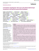 Correlation of polygenic risk score and clinical phenotype in patients with genetic generalized epilepsy