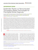 Systematic Review on Noncomputed Tomography-Based Technologies for Prehospital Stroke Diagnosis