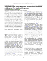 Simon Effect and Conflict Adaptation in Unimanual Finger Press and Bimanual Tool-Mediated Responses