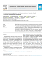 Formulation, nanoencapsulation and characterisation of mānuka oil and β-triketones for biomedical applications