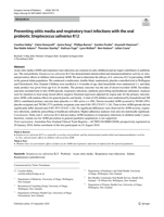 Preventing otitis media and respiratory tract infections with the oral probiotic Streptococcus salivarius K12