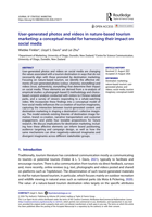 User-generated photos and videos in nature-based tourism marketing: a conceptual model for harnessing their impact on social media