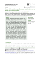 Dietary niche partitioning and seasonal variation between rat species on an oceanic island