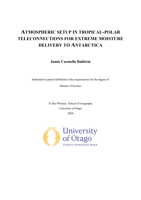 Atmospheric setup in tropical-polar teleconnections for extreme moisture delivery to Antarctica