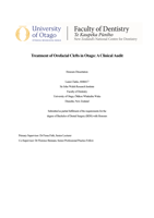 Treatment of Orofacial Clefts in Otago: A Clinical Audit