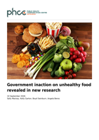 Government inaction on unhealthy food revealed in new research