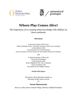Where Play Comes Alive! The Experience of co-creating urban knowledge with children on three continents