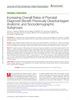 Increasing Overall Rates of Prenatal Diagnosis Benefit Previously Disadvantaged Anatomic and Sociodemographic Subgroups