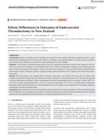 Ethnic Differences in Outcomes of Endovascular Thrombectomy in New Zealand