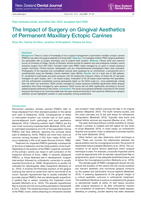 The Impact of Surgery on Gingival Aesthetics of Permanent Maxillary Ectopic Canines