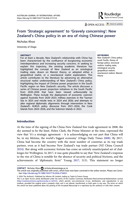 From 'Strategic agreement' to 'Gravely concerning': New Zealand’s China policy in an era of rising Chinese power