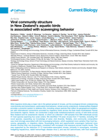 Viral community structure in New Zealand's aquatic birds is associated with scavenging behavior
