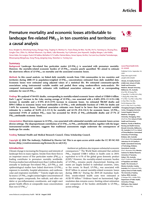 Premature mortality and economic losses attributable to landscape fire-related PM<sub>2.5</sub> in ten countries and territories: a causal analysis