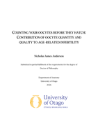 Counting your oocytes before they hatch: Contribution of oocyte quantity and quality to age-related infertility