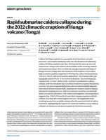 Rapid submarine caldera collapse during the 2022 climactic eruption of Hunga volcano (Tonga)