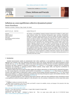 Inflation as a non-equilibrium collective dynamical system
