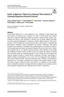 Pacific–Indigenous Eldercare in Aotearoa New Zealand: A Culturally Responsive Research Protocol