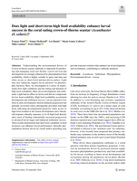 Does light and short-term high food availability enhance larval success in the coral eating crown-of-thorns seastar (Acanthaster cf. solaris)?