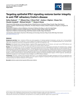 Targeting epithelial IFN-I signaling restores barrier integrity in anti-TNF refractory Crohn's disease