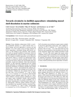 Towards circularity in shellfish aquaculture: stimulating mussel shell dissolution in marine sediments