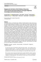 Digging into the Roots of the Problem: Advancing Trans-inclusive Perinatal Healthcare Through Indigenous Knowledge and Decolonising Practice