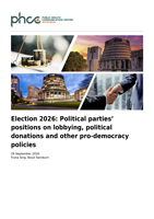Election 2026: Political parties' positions on lobbying, political donations and other pro-democracy policies