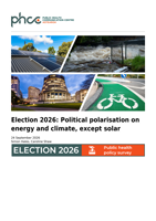 Election 2026: Political polarisation on energy and climate, except solar